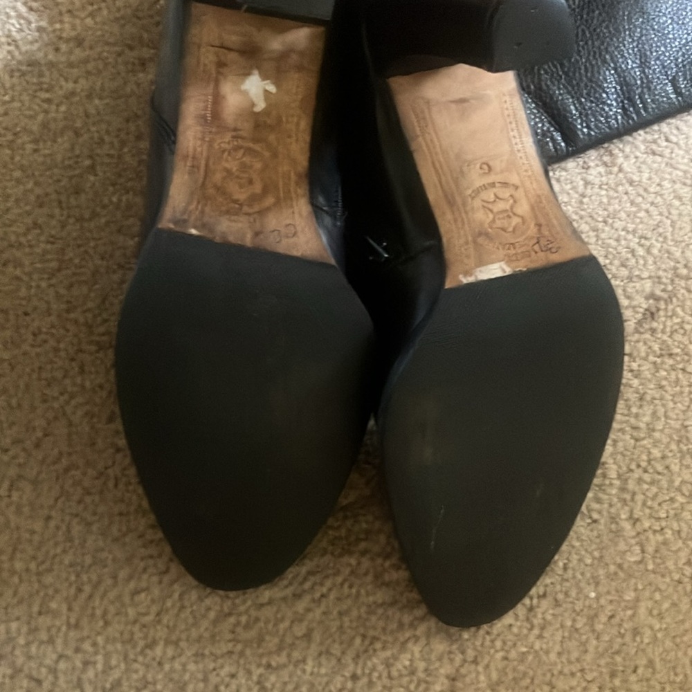JCrew Tall black leather boots size 6 Narrow calf - Picture 12 of 14